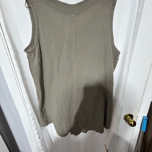 Oh My Gauze! Khaki Tank Top L/XL - delicious looking top of cotton - - Picture 8 of 10